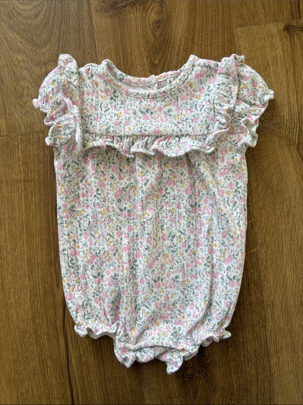 Janie and Jack Floral Romper 18-24 months
